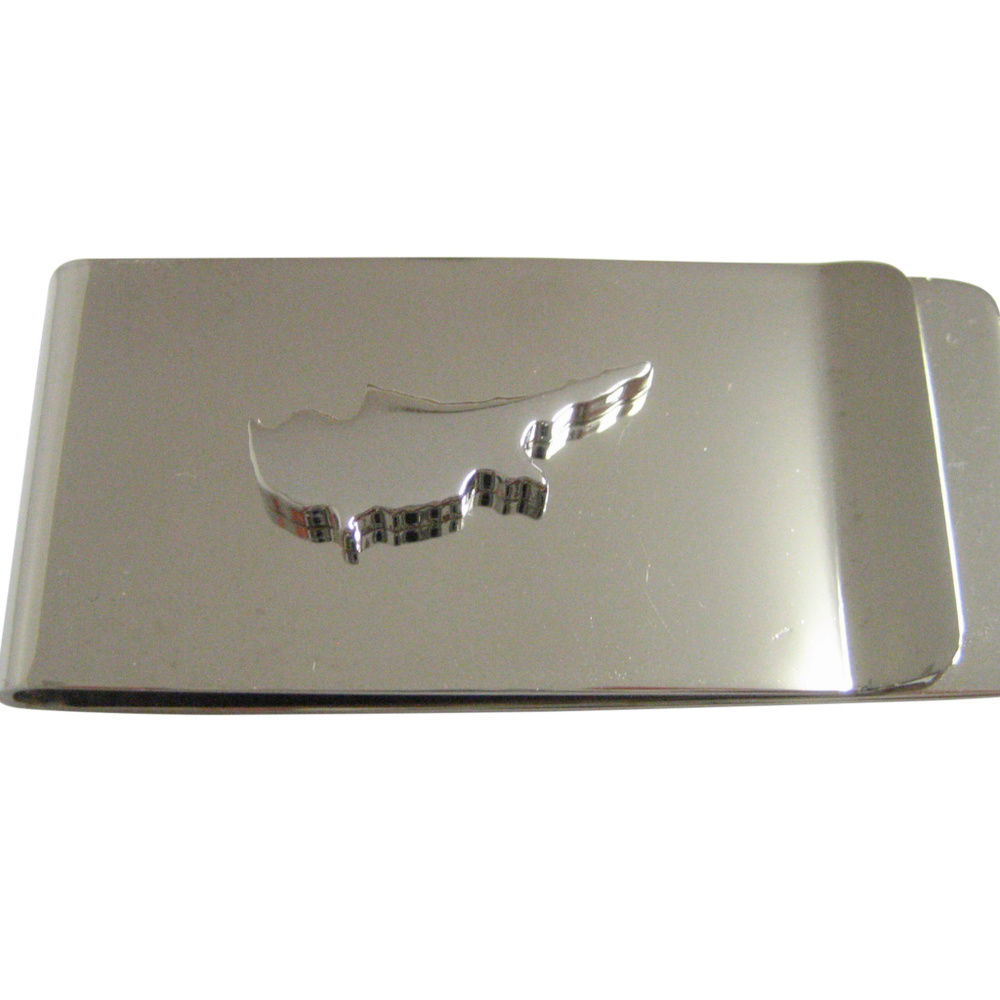 Cyprus Map Shape Money Clip